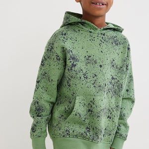 Sweat-shirt à capuche oversize en coton pour garçons, pull décontracté à épaules tombantes, vêtements pour enfants, sweat-shirt à capuche en polaire pour garçons, hiver - Product Image 3