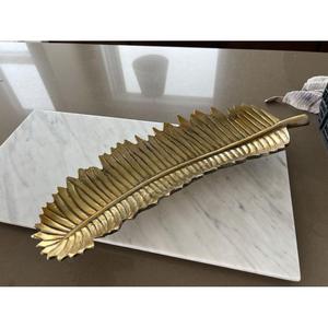 Bandeja Decorativa de Hoja de Oro para Bodas, Artesanía Metálica, Bandejas y Platos de Lujo para Decoración de Mesa, Bandeja para Frutas, Galletas y Aperitivos, Suministros para Eventos - Product Image 4