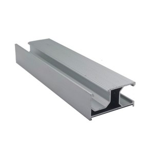 Profilé en aluminium extrudé direct usine, support de rail solaire AL6005-T6 26x50mm, anodisé sablé, longueur standard 4,2m, pour montage - Product Image 2