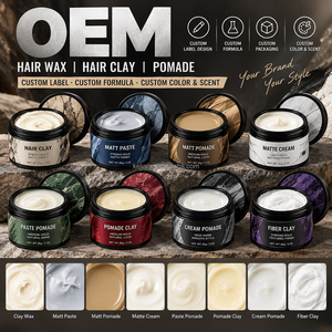ดินเหนียวจัดแต่งทรงผมสำหรับผู้ชาย OEM ODM ให้ผมดูหนาขึ้น เนื้อแมทท์ จัดแต่งทรงได้ปานกลาง รับผลิตสูตรเฉพาะ แบรนด์ส่วนตัว ผู้ผลิต รับผลิตสูตรเฉพาะ จัดแต่งทรงอยู่ทรง - Product Image 1