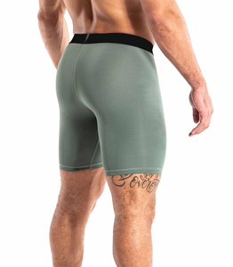 Calzoncillos bóxer de compresión sin costuras de talle alto para hombre, populares, estampados, transpirables, de punto, ropa interior de compresión al por mayor - Product Image 2
