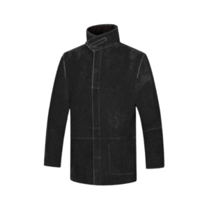 Veste de soudeur en cuir de vachette pleine fleur robuste, protection industrielle, ignifuge, anti-rayonnement, anti-vapeur, résistante à la chaleur - Product Image 6