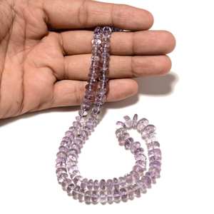 Cuentas Redondas Lisas de Amatista Rosa, Hilo de Amatista Natural para la Fabricación de Joyas DIY - Product Image 4