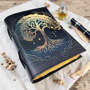 Vintage Tree of <b>Life</b> Leather <b>Journal</b> Executive Leather <b>Journal</b> Handmade Leather <b>Journal</b> - Product Image 3
