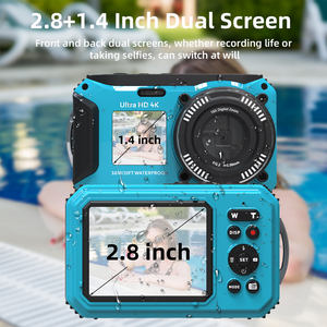 Appareil photo numérique étanche 4K 56MP avec zoom 16x, double écran, lumière LED anti-tremblement et autofocus pour la natation - Prix de gros - Product Image 4