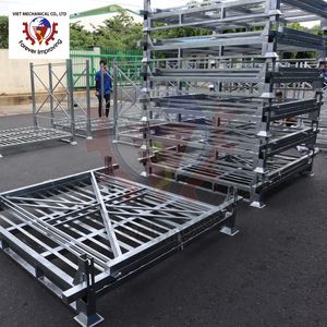 Estante plegable de acero resistente para almacenamiento eficiente en almacén Diseño plegable que ahorra espacio - Product Image 6