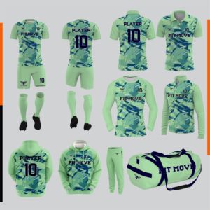 Tenues de football unisexes pour matchs et entraînements, ensemble complet avec sac, chaussettes, sweat-shirts, sac de sport et accessoires. - Product Image 1