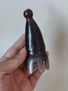 Peigne de massage en corne de buffle naturelle, peigne de massage pour la tête, peigne de massage pour le visage, peigne de massage Guasha, peignes de massage multifonctionnels - Product Image 3