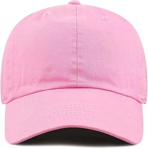 Gorra de Béisbol Unisex Rosa, 6 Paneles, Algodón, Ajustable, Color Sólido, Casual, para Adultos, Primavera/Verano - Product Image 4