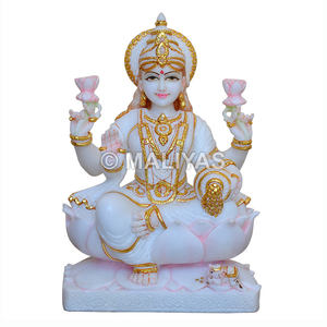 Statue de Laxmi en marbre |   Fabricant de Murtis en marbre Lakshmi – Maliyas - Product Image 1
