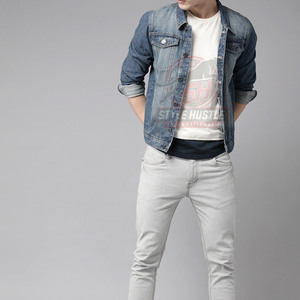 Veste en jean de qualité supérieure, très vendue, confortable et respirante, pour homme, pour l'hiver, en vente en ligne - Product Image 3