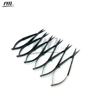 Black Plasma Spring Scissors Brow Shaping Scissors Ceramic Sharp Comfortable Grip Stainless Steel <b>Nail</b> Tools - Product Image 3