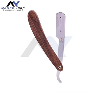 Navaja de Afeitar Profesional para Hombre con Mango de Madera, Navaja de Barbero con Bloqueo Giratorio, Cuchilla de un Solo Filo, Herramienta Clásica para Afeitar la Cara y el Cuidado de la Barba - Product Image 5