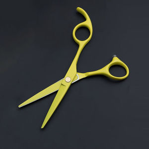 Ciseaux de coiffure professionnels de salon haut de gamme VG10 à bord tranchant, pour droitiers, légers, manche moyen, logo personnalisé - Product Image 4