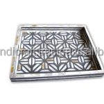 Bandeja con incrustaciones de hueso de madera Natural hecha a mano, plato de servicio personalizado de alta calidad para restaurantes caseros, hoteles directamente, clásico - Product Image 2