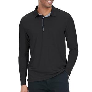 Camisa de Manga Larga para Hombre, Transpirable, de Algodón Mercerizado, Personalizable, Informal, para Golf, de Primera Calidad, con MOQ Bajo - Product Image 6
