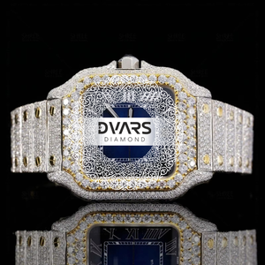 Reloj de Pulsera de Cuarzo Elite a Prueba de Agua, Aleación de Primera Calidad, Cristal de Zafiro, Diamante Moissanite Color D VVS1, Lujoso, Profesional, para Negocios - Product Image 3