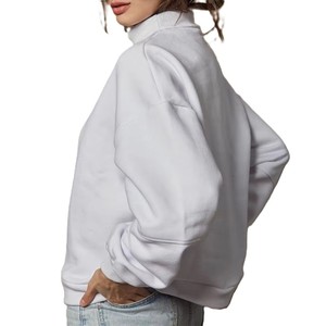 Women's Winter <b>Long</b> Casual Loose Oversize Vintage Fleece Pullover Hoodies & <b>Sweatshirts</b> with Front Custom Logo - Product Image 6