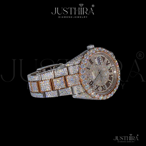 Reloj de Diamantes de Lujo Premium Totalmente Cubierto de Diamantes – Edición Premium Shine Royal Iced VVS – Pieza de Lujo de Alta Gama - Product Image 4