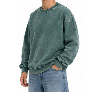Sudadera VELA EQUINOX para Hombre, Cuello Redondo, Estilo Vintage, Verde, Talla Grande, 100% Algodón, Transpirable, Sin Forro - Product Image 2