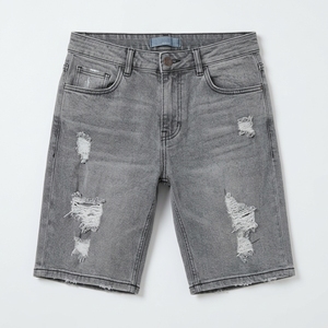Shorts en jean décontractés pour hommes, shorts en coton personnalisés, longueur genou, vêtements d'été, fabricant, vente en gros - Product Image 6
