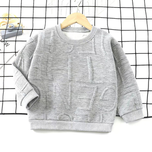 Pull à capuche décontracté pour enfants, col rond, tricoté, 100% coton, qualité supérieure, doux, manches longues, garçons et filles, printemps, logo personnalisé - Product Image 4
