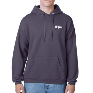 Sudadera con capucha de algodón y forro polar, con logo personalizado, manga larga, corte regular, para invierno, para hombre. - Product Image 1