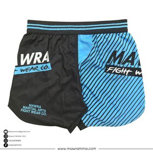 MAWRA MMA Shorts Men Blue Black Sublimation Print Quick Dry Polyester Gym Training Running Workout Mma Gym Shorts For Unisex - Product Image 2