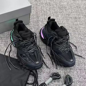 Baskets de basketball décontractées de luxe à lacets et à enfiler BA Balen Track 3.0 Cloud en cuir véritable, tendance mode, de créateur - Product Image 6