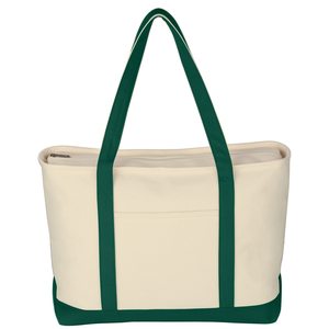 Sac fourre-tout en toile de coton 24 oz, robuste, grande capacité, avec fermeture éclair, vierge, écologique, réutilisable, vente en gros, cadeau promotionnel - Product Image 4