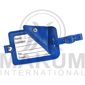 Etiqueta de equipaje de cuero genuino de alta calidad, cuero suave de lujo con logotipo personalizado - Product Image 6