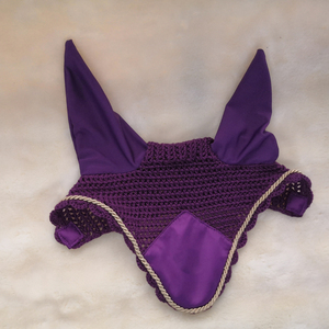 Bonnet tricoté de haute qualité pour chevaux, personnalisé, blanc, pour chevaux de taille Full Cob, course hippique, équitation - Product Image 2