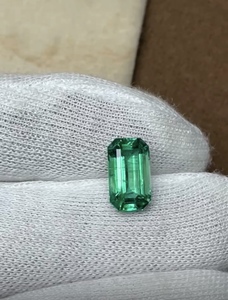 พลอยมรกตทรงแปดเหลี่ยมสีเขียวเข้มคุณภาพสูงสไตล์แซมเบียสำหรับเครื่องประดับชั้นดี - Product Image 4