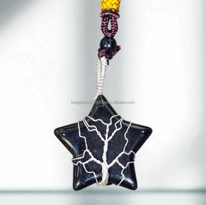 Aventurine verte Arbre de Vie Pendentif Fil Enveloppé Collier en Cristal de Guérison Naturelle Collier en Pierre de Guérison Naturelle - Product Image 3