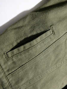 <b>Men</b> Duck Canvas <b>Jacket</b> Heavy Cotton Work Coat Corduroy Collar Zip Closure <b>Utility</b> Pockets Casual Streetwear Outerwear Wholesale - Product Image 6