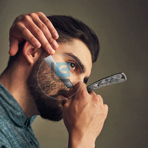 Stainless Steel New Style <b>Straight</b> Shaving <b>Razors</b> with Wood Handle High Quality Reusable & Durable Custom Color Options - Product Image 6