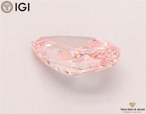 เพชรสีชมพูสดใส ระดับความสะอาด VVS2 ได้รับการรับรองจาก IGI น้ำหนัก 1.50 กะรัต ทรงลูกแพร์ ผลิตด้วยวิธี CVD สำหรับงานออกแบบเครื่องประดับตามสั่ง - Product Image 4