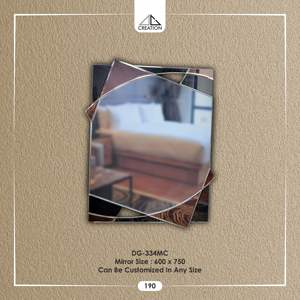 Miroir mural de style Art Déco contemporain avec un design fragmenté unique pour la chambre ou le salon, décoration artistique légère - Product Image 6