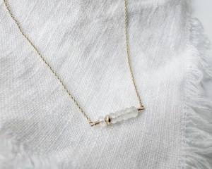 Collar de Piedra Lunar Arcoíris, Joyería Delicada, Collar de Cristal con Piedra de Nacimiento de Junio, Cuentas Rondelle, Regalo Elegante Hecho a Mano - Product Image 3