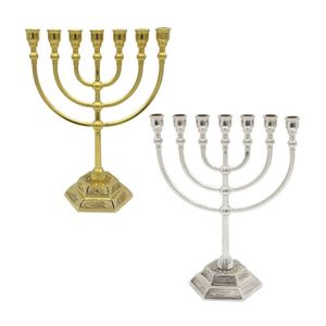 Modern Decorative Metal Menorah Candle Holder For Stylish Hanukkah Festival Decoration And Interior Enhancement - Product Image 1