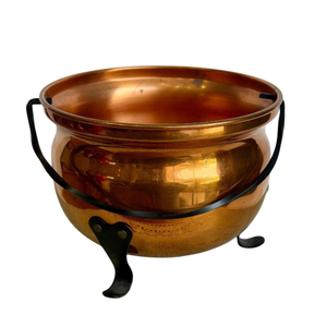 Pot de fleurs vintage en cuivre avec poignées en laiton, pot à cactus, support pour plantes d'intérieur, vase pour plantes serpentines, décoration de jardin - Product Image 4
