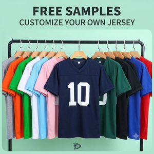 Custom Football Jersey Personalized Name Number Sports Shirt Breathable <b>Athletic</b> Team Uniform Men Print Logo Apparel - Product Image 3
