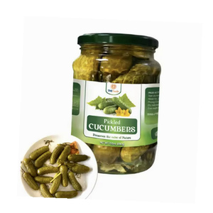 Qualité supérieure, best-seller, prix de gros, concombres bébés marinés savoureux emballés dans un bocal Mason de 540 ml - Product Image 1