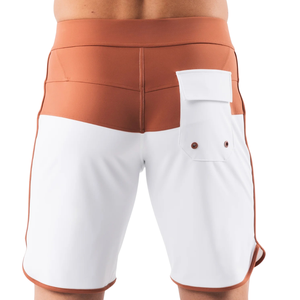 Shorts de bain pour hommes, blanc pêche, à séchage rapide, avec cordon de serrage, pour la plage, les sports nautiques, vêtements décontractés - Product Image 2