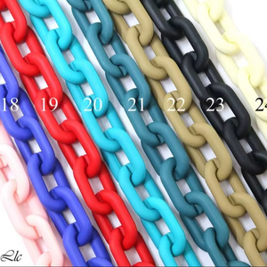 Modern <b>Large</b> Link Colour Mixture Necklace Punk Hollow Big Chunky Long Resin Chain Birthday Diwali Wedding Gift Wall Art - Product Image 4