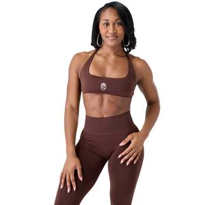 Sujetador deportivo sin costuras con tirantes para mujer, para yoga, gimnasio, fitness, soporte elástico, moldeador, cómodo, top deportivo - Product Image 1