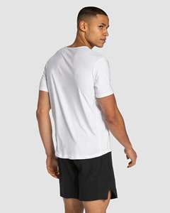 T-shirt de course pour homme en polyester et élasthanne, coupe classique, manches courtes, 180 g/m², séchage rapide, respirant, vêtements de sport personnalisés, fitness - Product Image 2