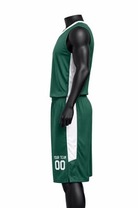 Ensembles d'uniformes de basketball personnalisés, maillots et shorts d'équipe sublimés, respirants, à séchage rapide, tenue de sport pour entraînement en extérieur - Product Image 2