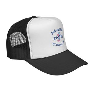 หมวกแก๊ปพิมพ์ลายปี 1938 สีขาวดำ ตาข่ายด้านหลัง ปรับขนาดได้ แบบ Snapback หมวกลำลองสำหรับทุกเพศ เหมาะสำหรับกิจกรรมกลางแจ้ง ขายส่ง - Product Image 3