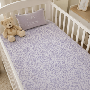 100% Organic Cotton Customized Crib Sheet Bedding | Giraffe Print Fitted Crib Mattress Cover Private Logo <b>Comfortable</b> Durable - Product Image 2